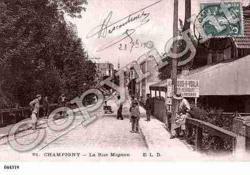 Ville de CHAMPIGNYSURMARNE Carte postale ancienne