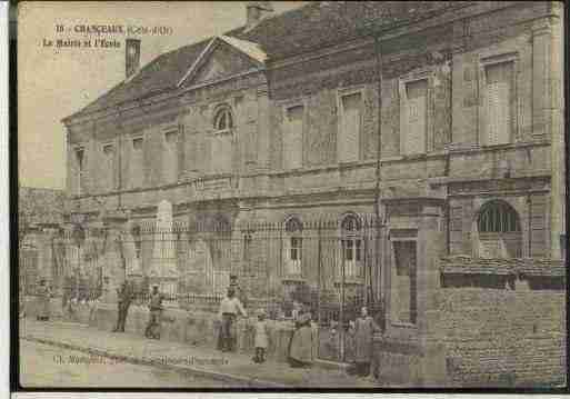 Ville de CHANCEAUX Carte postale ancienne