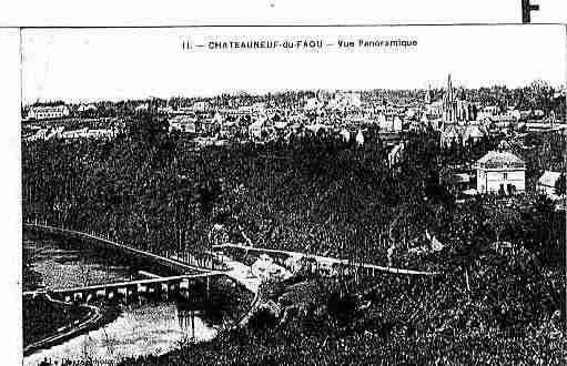 Ville de CHATEAUNEUFDUFAOU Carte postale ancienne