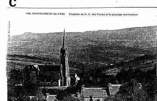 Ville de CHATEAUNEUFDUFAOU Carte postale ancienne