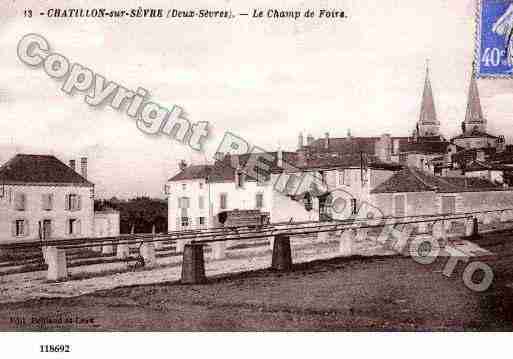 Ville de CHATILLONSURSEVRE Carte postale ancienne