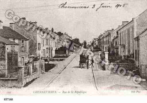 Ville de CHENNEVIERESSURMARNE Carte postale ancienne