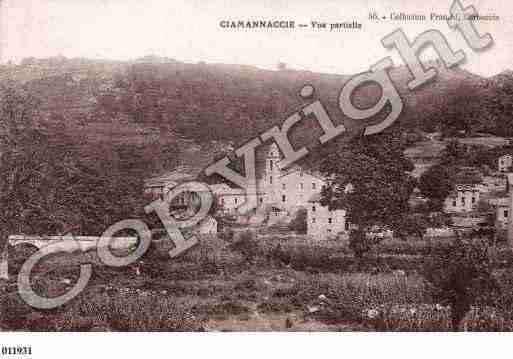 Ville de CIAMANNACCE Carte postale ancienne