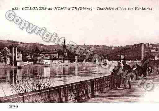 Ville de COLLONGESAUMONTD\\\'OR Carte postale ancienne