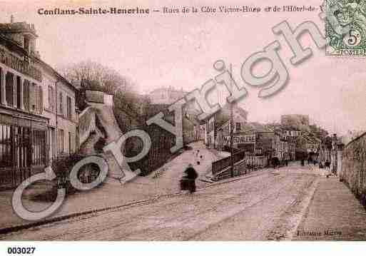 Ville de CONFLANSSAINTEHONORINE Carte postale ancienne