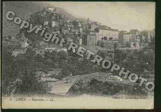 Ville de CORTE Carte postale ancienne