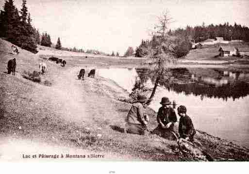 Ville de CRANSMONTANA Carte postale ancienne