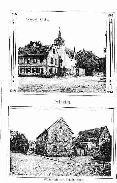 Ville de DALHEIM Carte postale ancienne