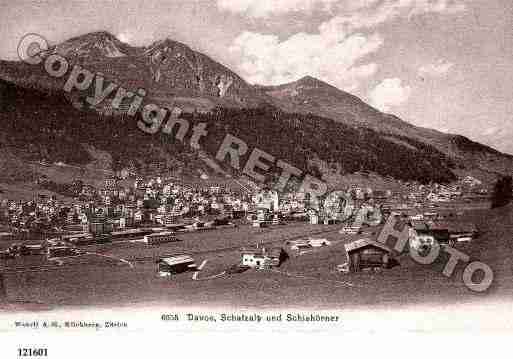 Ville de DAVOS Carte postale ancienne