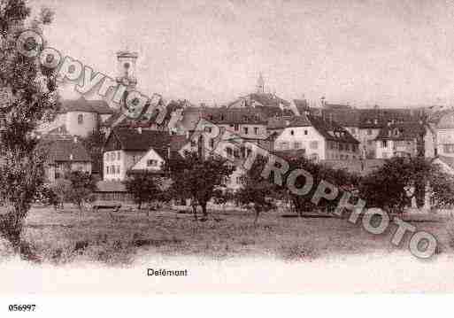 Ville de DELEMONT Carte postale ancienne