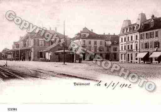 Ville de DELEMONT Carte postale ancienne