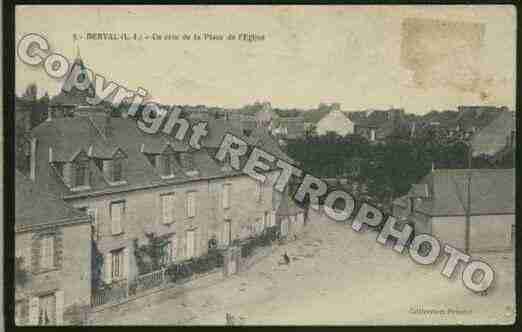 Ville de DERVAL Carte postale ancienne