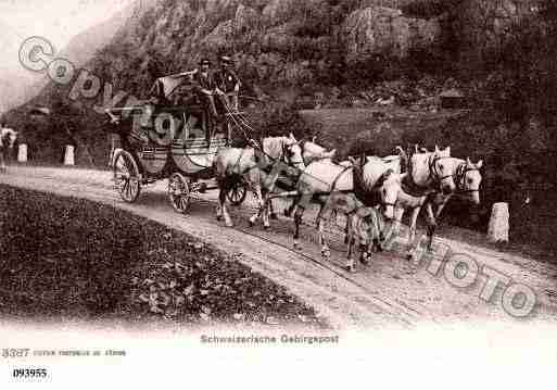 Ville de DIVERSSUISSE Carte postale ancienne