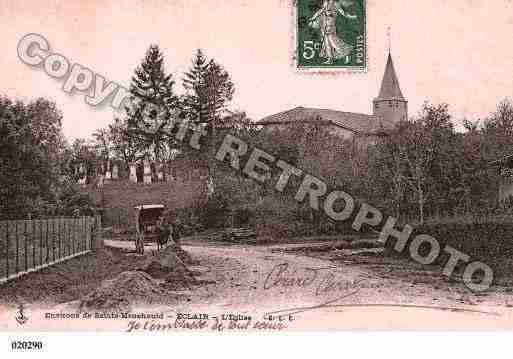 Ville de ECLAIRES Carte postale ancienne