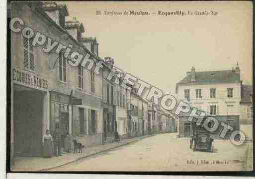 Ville de ECQUEVILLY Carte postale ancienne