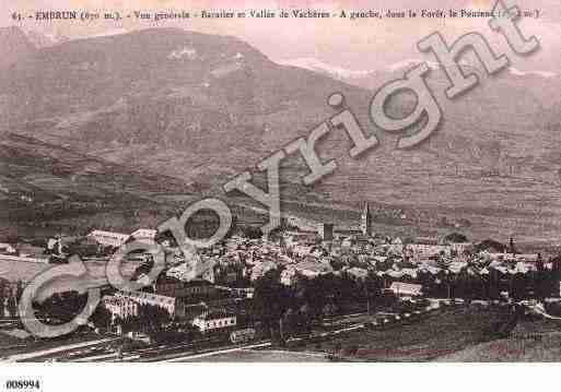 Ville de EMBRUN Carte postale ancienne