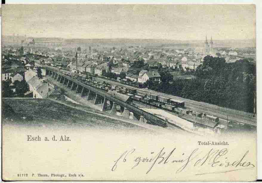 Ville de ESCHSURALZETTE Carte postale ancienne