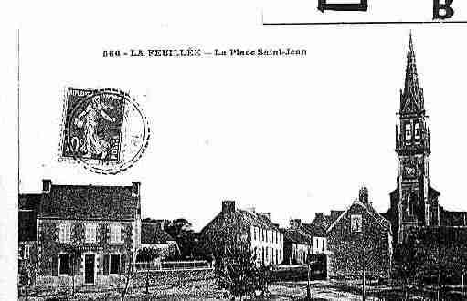 Ville de FEUILLEE(LA) Carte postale ancienne