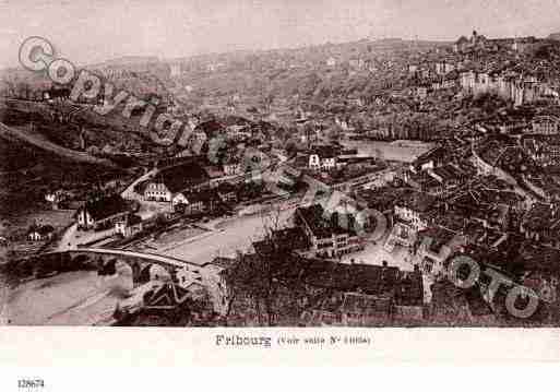 Ville de FRIBOURG Carte postale ancienne