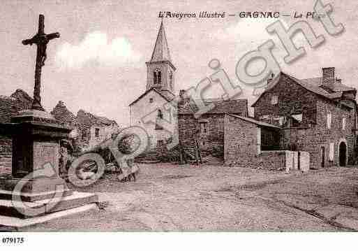 Ville de GAILLACD\'AVEYRON Carte postale ancienne