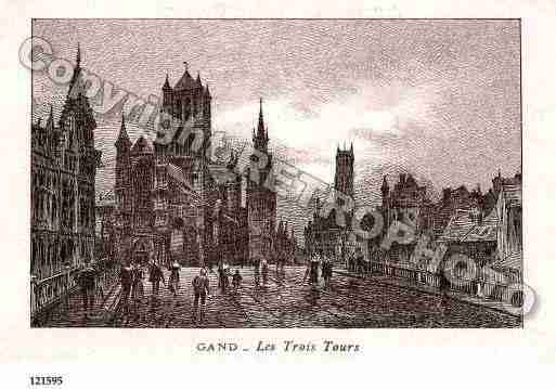 Ville de GAND Carte postale ancienne