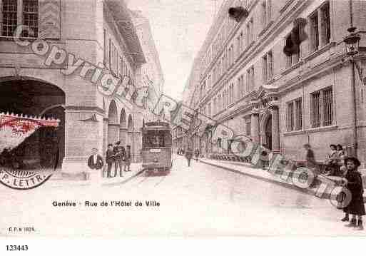 Ville de GENEVE Carte postale ancienne