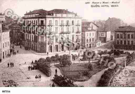 Ville de GIJON Carte postale ancienne