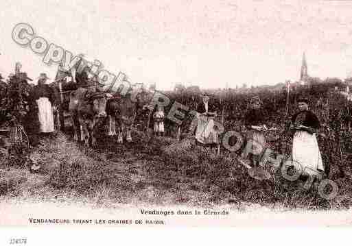 Ville de GIRONDE Carte postale ancienne