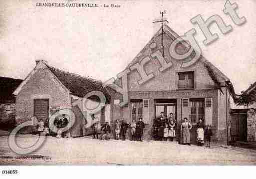 Ville de GRANDVILLEGAUDREVILLE Carte postale ancienne