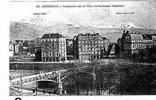 Ville de GRENOBLE Carte postale ancienne