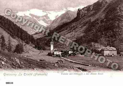 Ville de GRESSONEY Carte postale ancienne