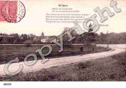 Ville de GRIGNY Carte postale ancienne