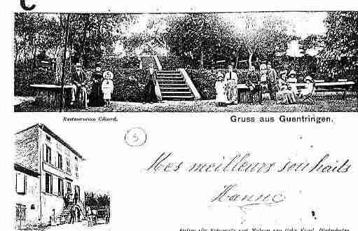 Ville de GUENTRANGE Carte postale ancienne