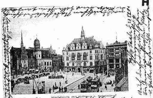 Ville de HALLE Carte postale ancienne