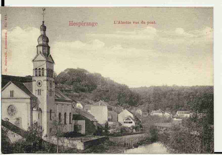 Ville de HESPERANGE Carte postale ancienne