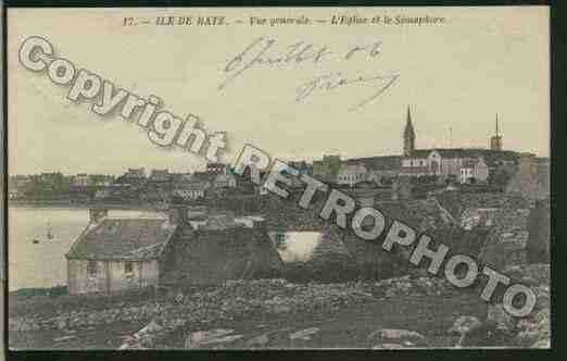 Ville de ILEDEBATZ Carte postale ancienne