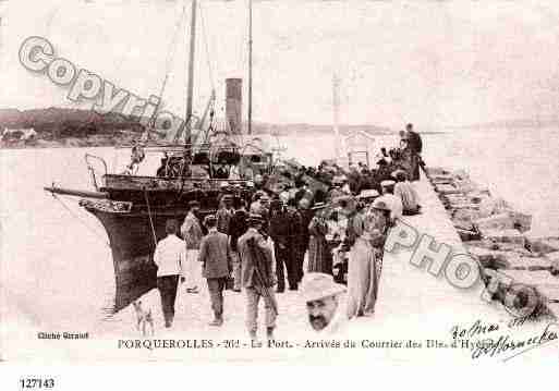 Ville de ILEDEPORQUEROLLES Carte postale ancienne