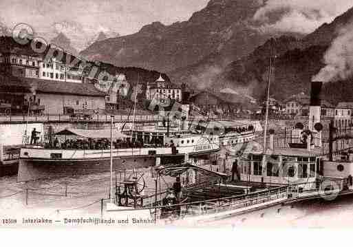 Ville de INTERLAKEN Carte postale ancienne