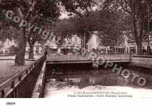 Ville de ISLESURLASORGUE(L\\\') Carte postale ancienne