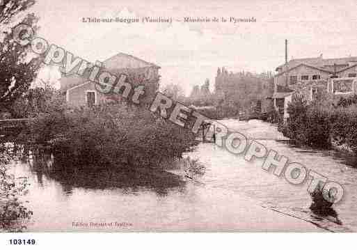 Ville de ISLESURLASORGUE(L\\\') Carte postale ancienne