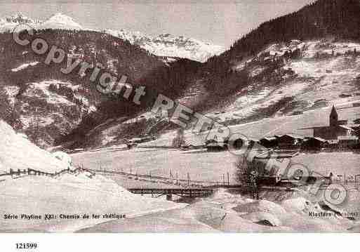 Ville de KLOSTERS Carte postale ancienne