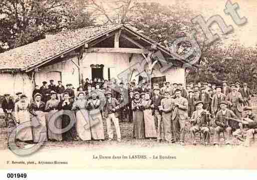 Ville de LANDES Carte postale ancienne