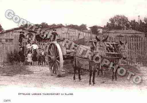 Ville de LANDES Carte postale ancienne