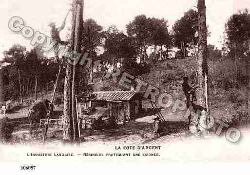 Ville de LANDES Carte postale ancienne