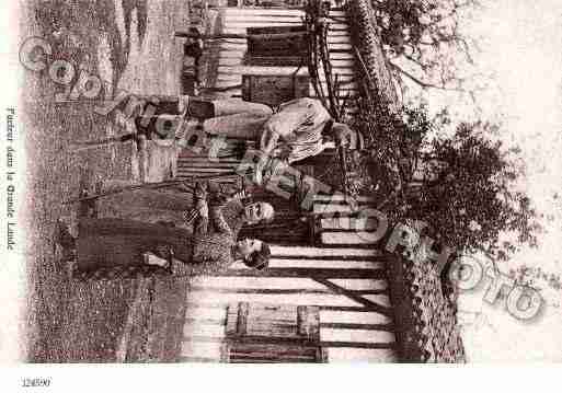 Ville de LANDES Carte postale ancienne