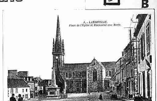 Ville de LANDIVISIAU Carte postale ancienne