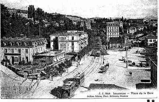 Ville de LAUSANNE Carte postale ancienne