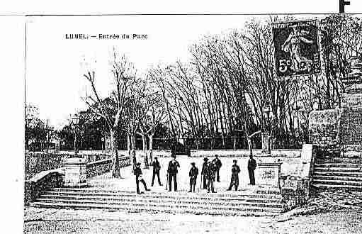 Ville de LUNEL Carte postale ancienne