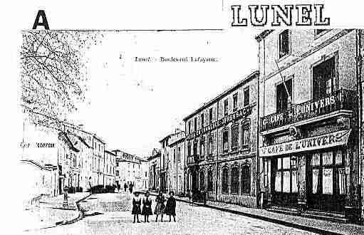 Ville de LUNEL Carte postale ancienne