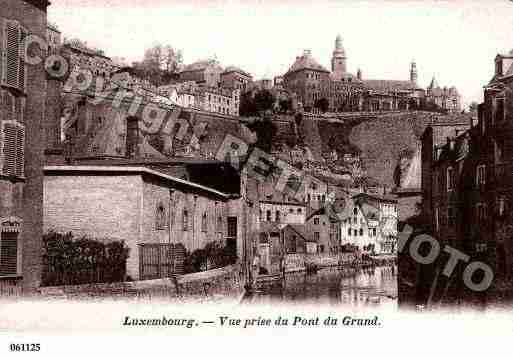 Ville de LUXEMBOURG Carte postale ancienne